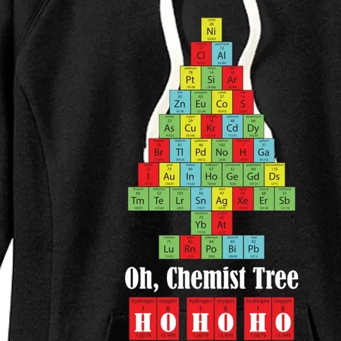 Oh Chemist Tree Chemistry Christmas Science Teacher Gift Women's Fleece Hoodie