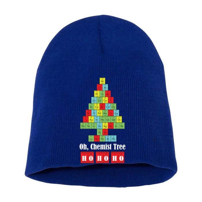 Oh Chemist Tree Chemistry Christmas Science Teacher Gift Short Acrylic Beanie