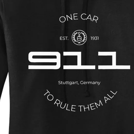 One Car To Rule Them All Legendary Sports Car Iconic 911 Women's Pullover Hoodie