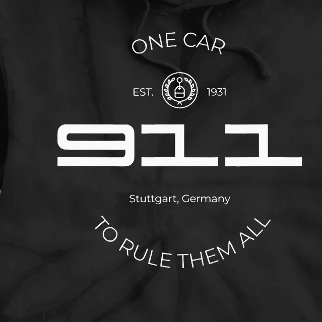 One Car To Rule Them All Legendary Sports Car Iconic 911 Tie Dye Hoodie