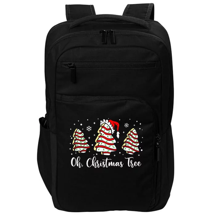 Oh Christmas Tree Cakes Debbie Funny Christmas Snack Cake Impact Tech Backpack