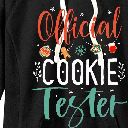 Official Cookie Tester Funny Christmas Couples Matching Women's Fleece Hoodie