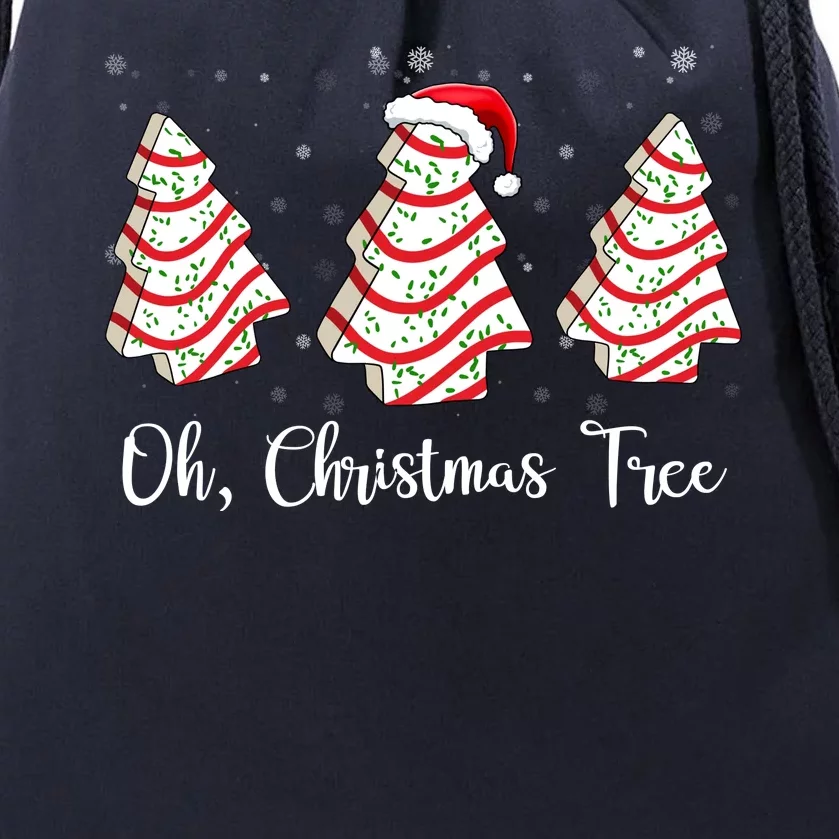 Oh Christmas Tree Cute Holiday Gift Drawstring Bag