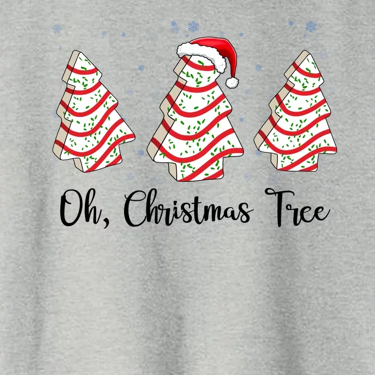 Oh Christmas Tree Cute Holiday Gift Women's Crop Top Tee