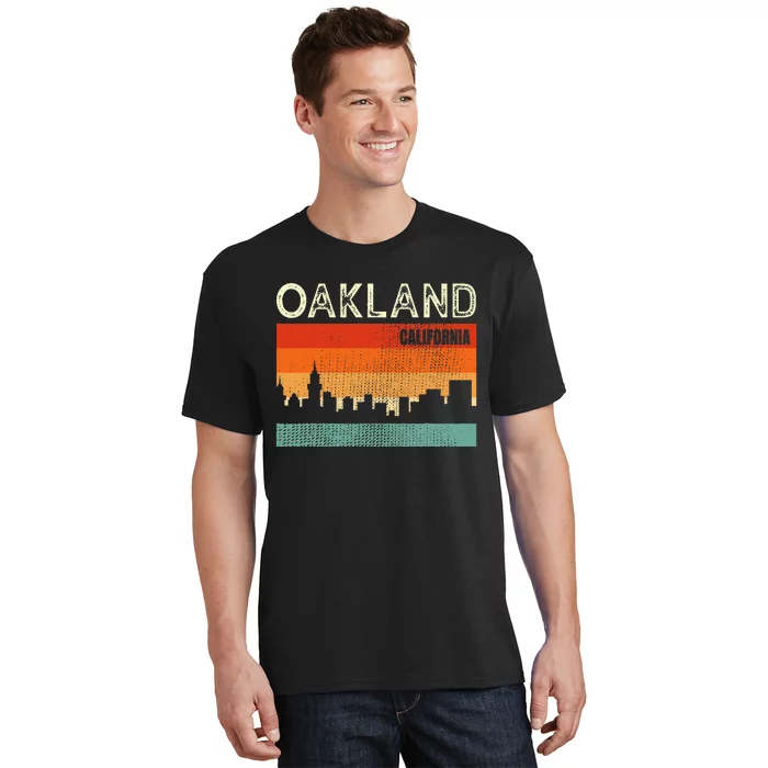 Oakland California Town Skyline T-Shirt