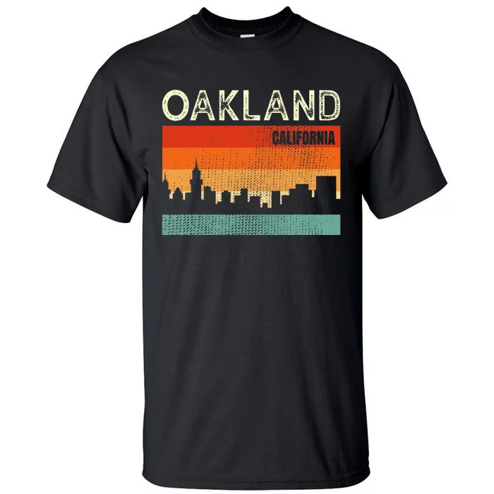 Oakland California Town Skyline Tall T-Shirt