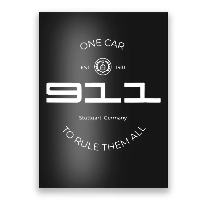 One Car To Rule Them All Legendary Sports Car Iconic Poster