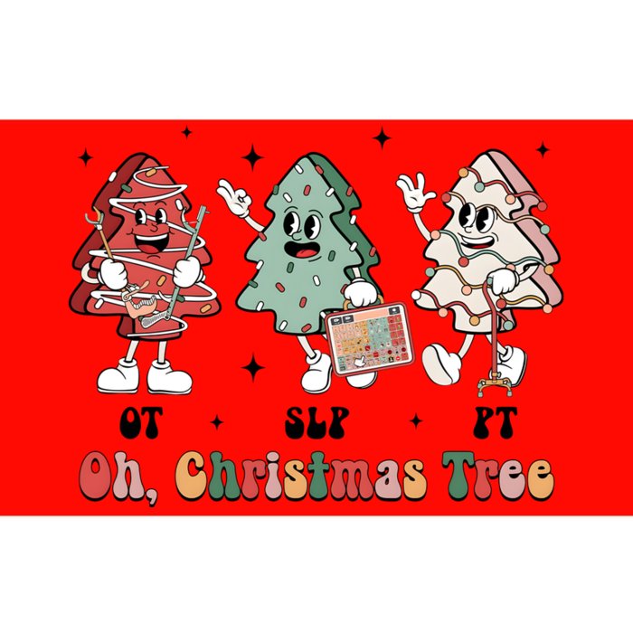 Oh Christmas Tree Slp Ot Pt Therapy Team Bumper Sticker