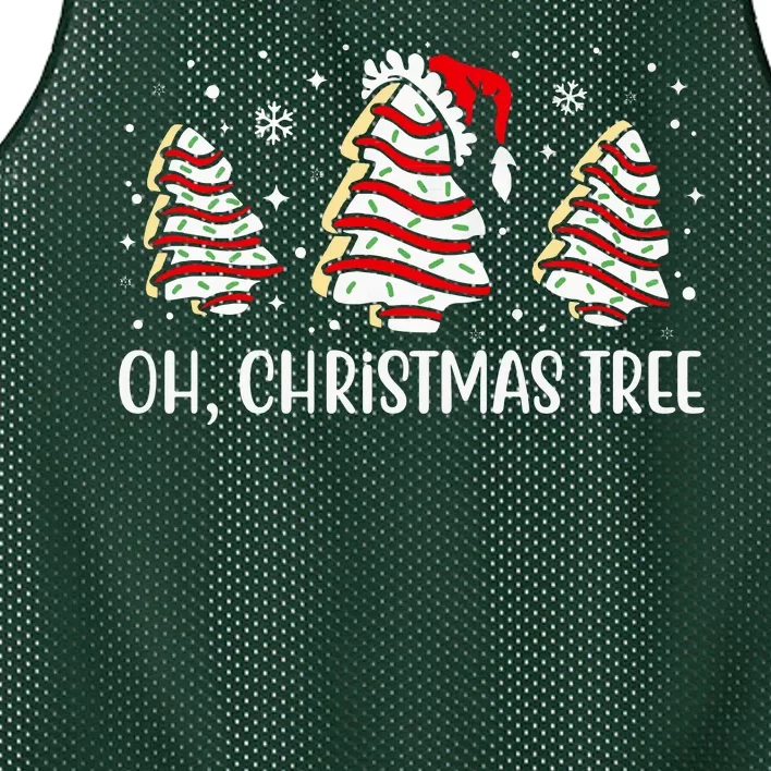 Oh Christmas Tree Cookie Festive Holiday Mesh Reversible Basketball Jersey Tank