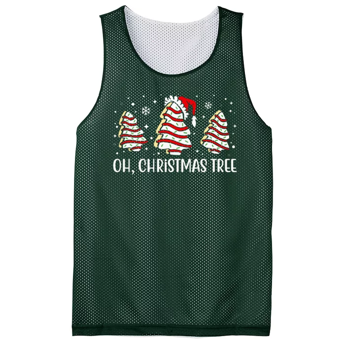 Oh Christmas Tree Cookie Festive Holiday Mesh Reversible Basketball Jersey Tank