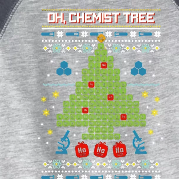 Oh Chemist Tree Christmas Toddler Fine Jersey T-Shirt