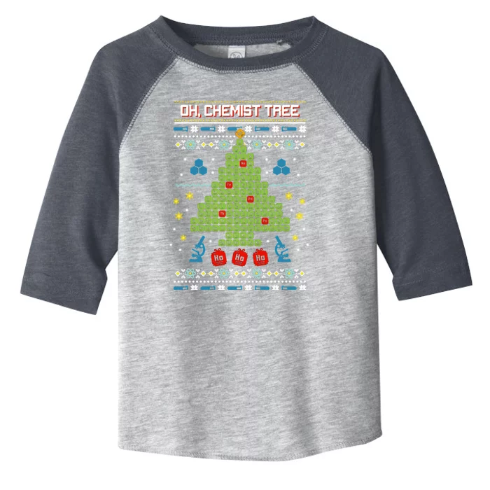 Oh Chemist Tree Christmas Toddler Fine Jersey T-Shirt