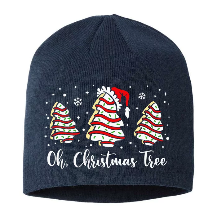 Oh Christmas Tree Cakes Debbie Becky Jen Cake Lovers 8 1/2in Sustainable Knit Beanie