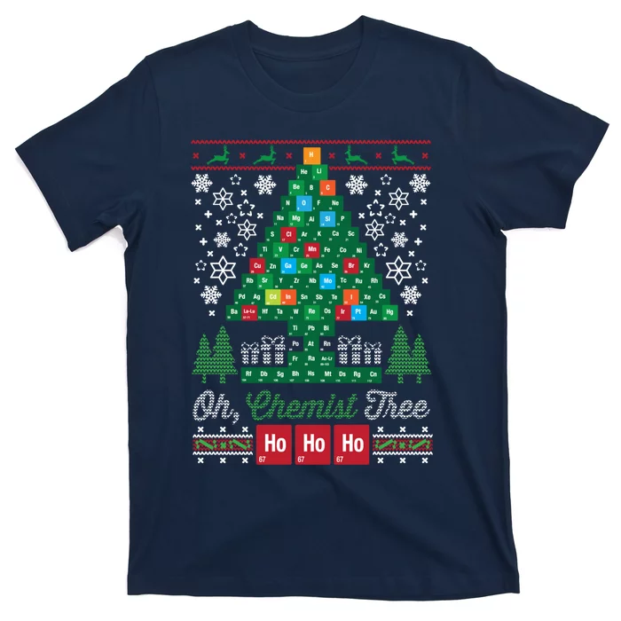 Oh Chemist Tree Merry Christmas Ugly Sweatshirt T-Shirt