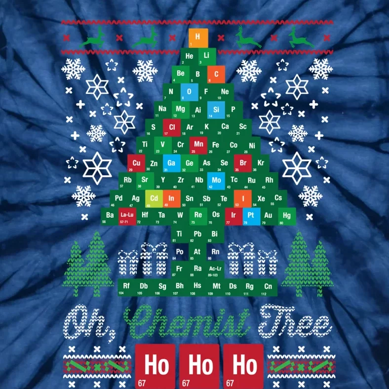 Oh Chemist Tree Merry Christmas Ugly Sweatshirt Tie-Dye T-Shirt