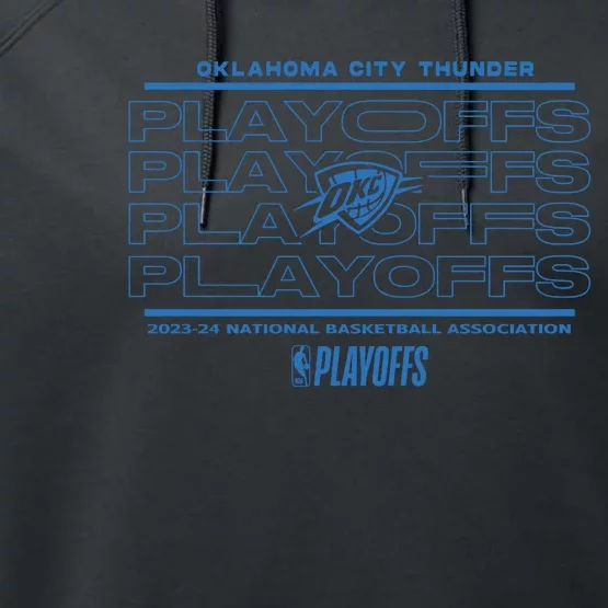 Oklahoma City Thunder 2024 Playoffs Fast Break Opportunity Performance Fleece Hoodie