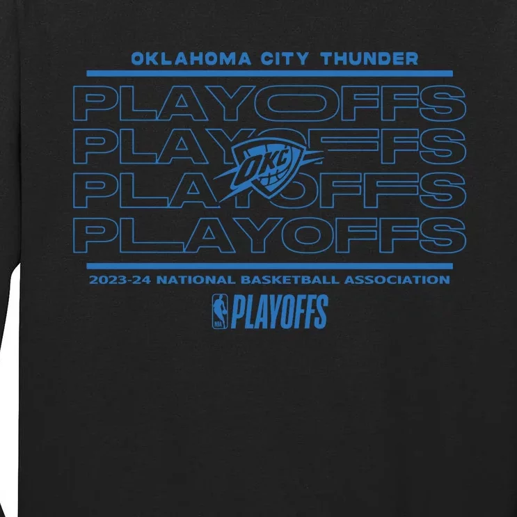 Oklahoma City Thunder 2024 Playoffs Fast Break Opportunity Tall Long Sleeve T-Shirt