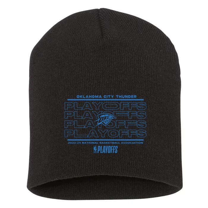 Oklahoma City Thunder 2024 Playoffs Fast Break Opportunity Short Acrylic Beanie