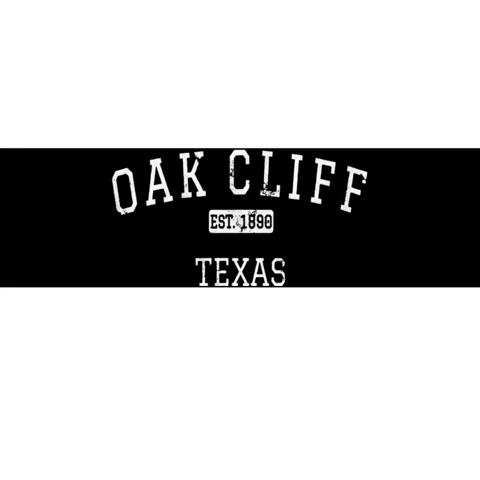 Oak Cliff Texas TX Vintage Bumper Sticker