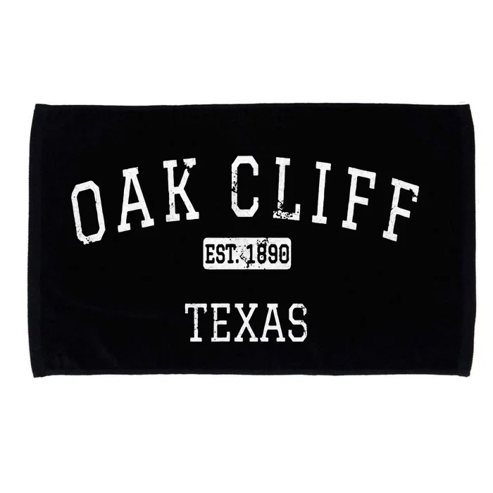 Oak Cliff Texas TX Vintage Microfiber Hand Towel