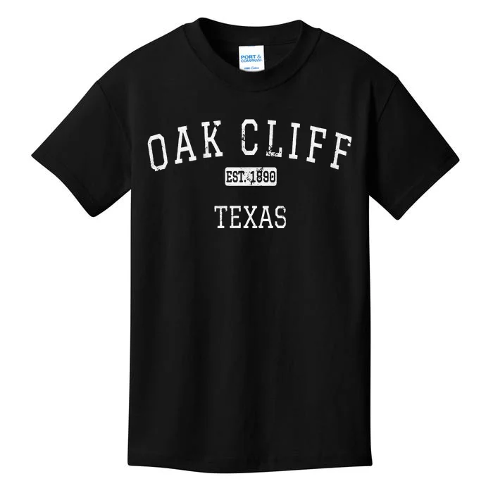 Oak Cliff Texas TX Vintage Kids T-Shirt