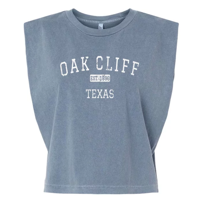 Oak Cliff Texas TX Vintage Garment-Dyed Women's Muscle Tee