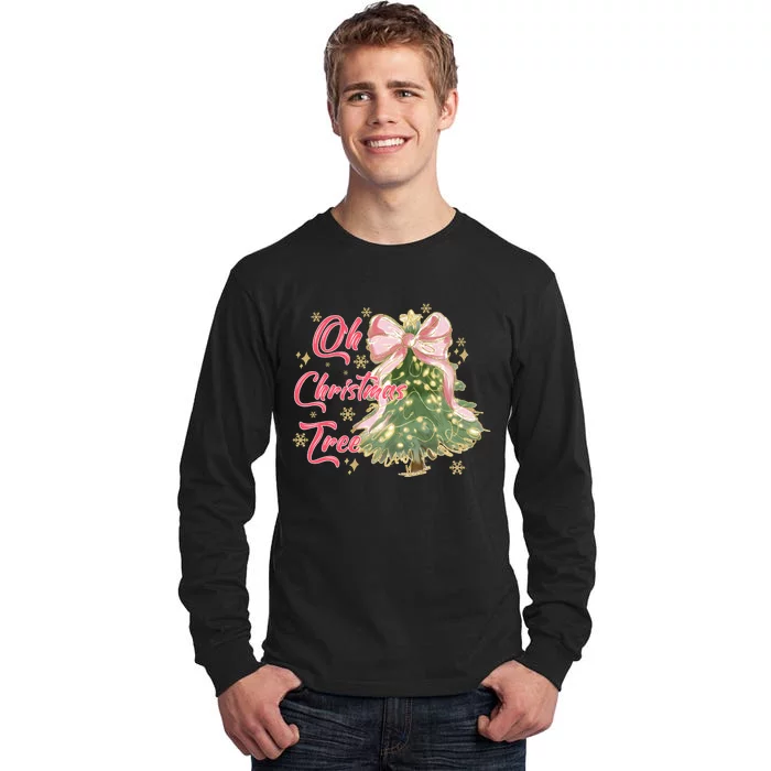 Oh Christmas Tree Funny Xmas Holiday Tall Long Sleeve T-Shirt