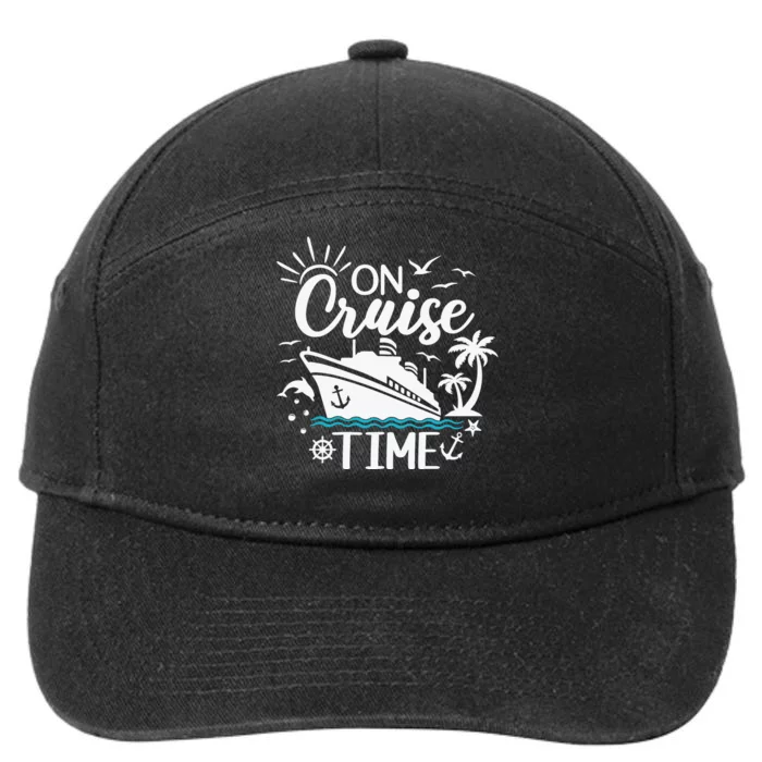 On Cruise Time White 7-Panel Snapback Hat