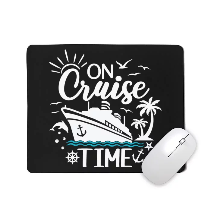 On Cruise Time White Mousepad