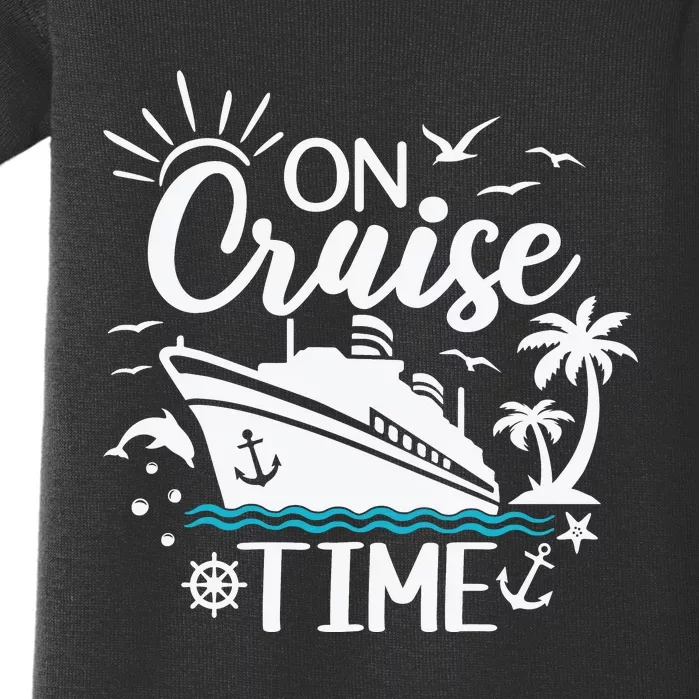 On Cruise Time White Baby Bodysuit