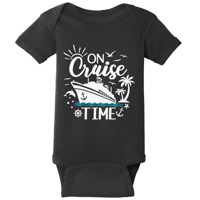 On Cruise Time White Baby Bodysuit