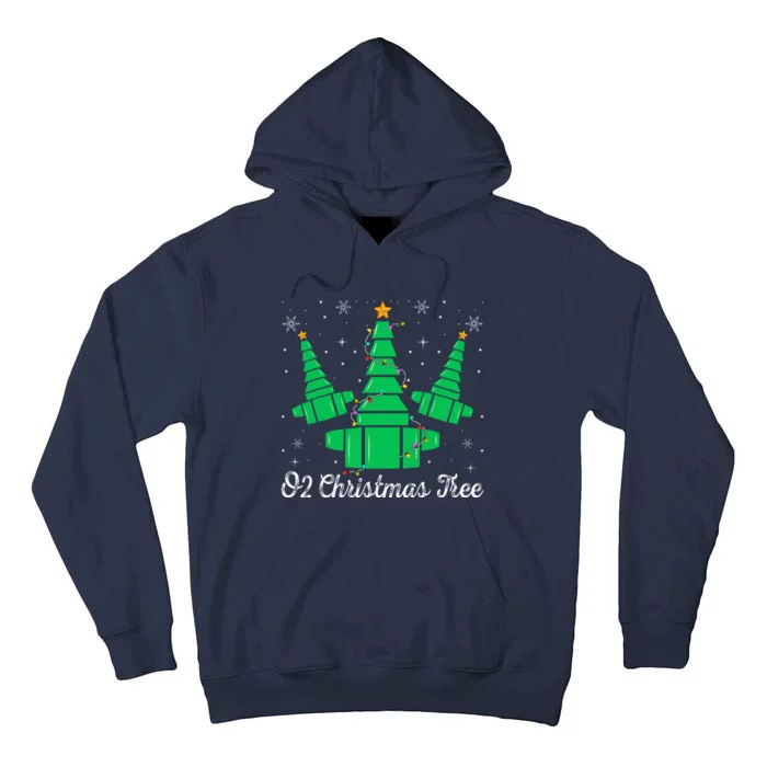 O2 Christmas Tree Respiratory Therapist Xmas Light Christmas Tall Hoodie