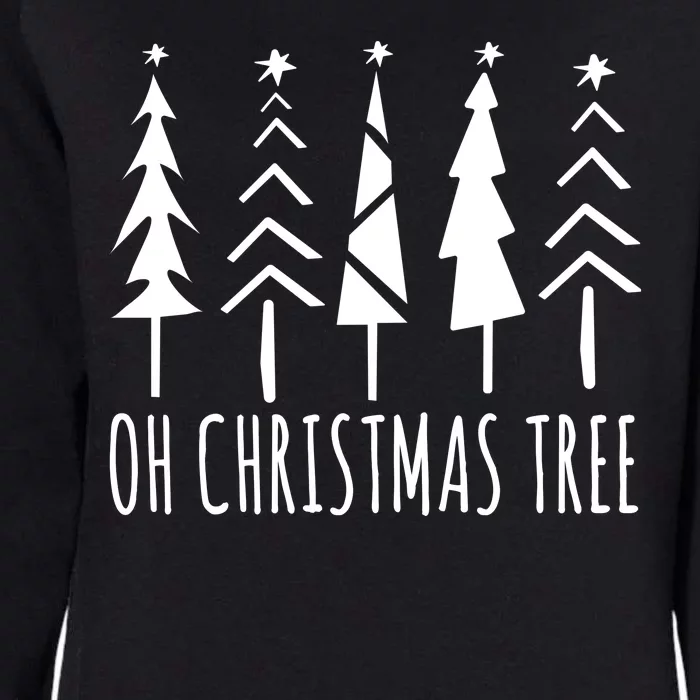 Oh Christmas Tree Festive Holiday Womens California Wash Sweatshirt