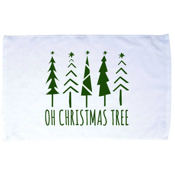 Oh Christmas Tree Festive Holiday Microfiber Hand Towel