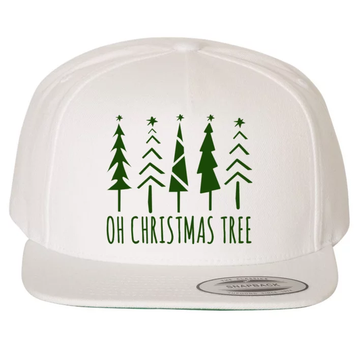 Oh Christmas Tree Festive Holiday Wool Snapback Cap