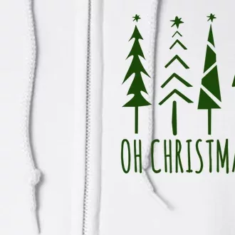 Oh Christmas Tree Festive Holiday Full Zip Hoodie