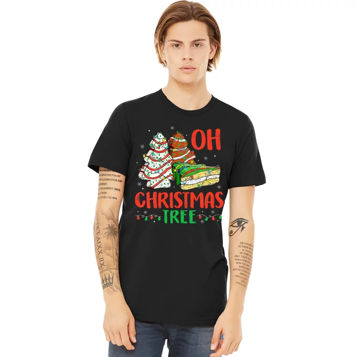 Oh Christmas Tree Cakes Debbie Becky Jen Cake Lovers Premium T-Shirt