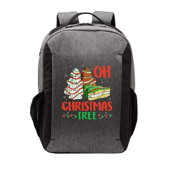 Oh Christmas Tree Cakes Debbie Becky Jen Cake Lovers Vector Backpack