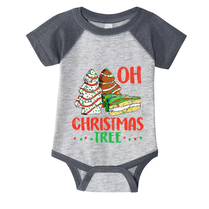 Oh Christmas Tree Cakes Debbie Becky Jen Cake Lovers Infant Baby Jersey Bodysuit