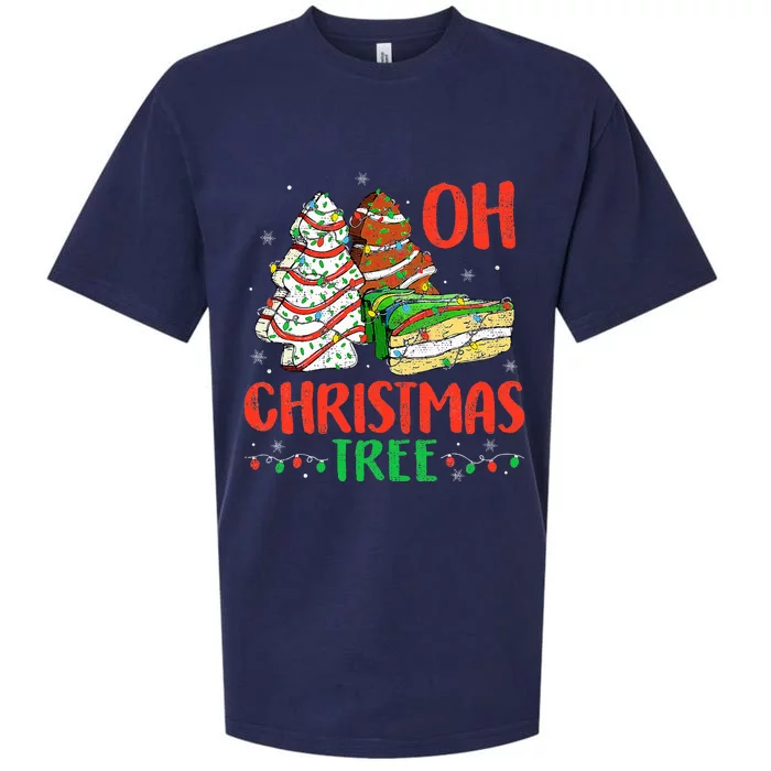 Oh Christmas Tree Cakes Debbie Becky Jen Cake Lovers Sueded Cloud Jersey T-Shirt