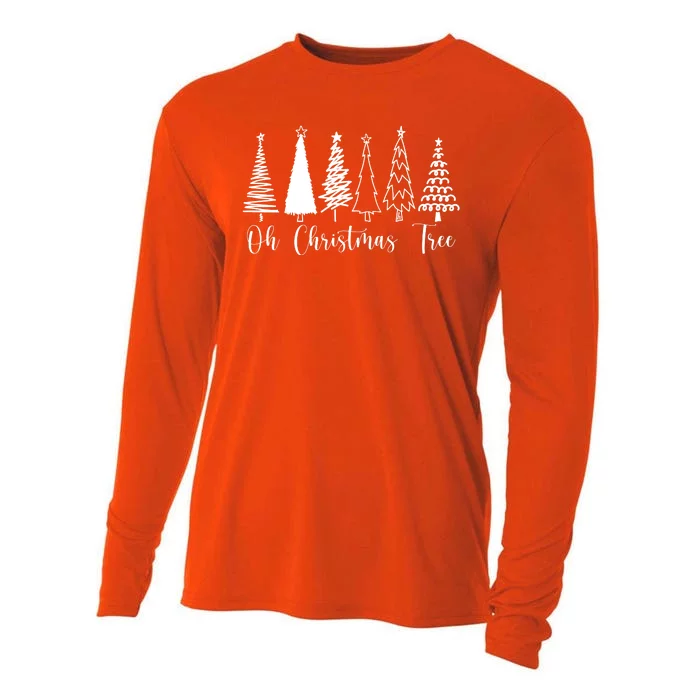 Oh Christmas Tree Holiday Cooling Performance Long Sleeve Crew