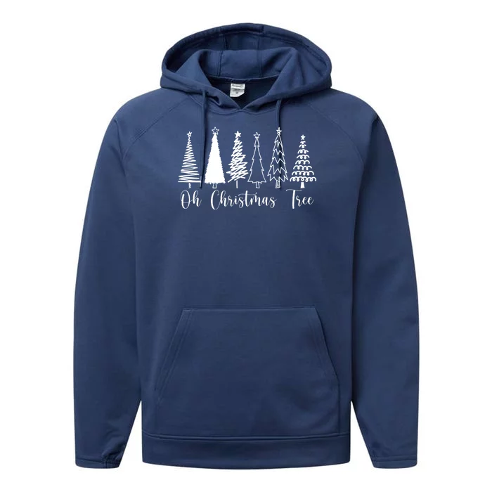 Oh Christmas Tree Holiday Performance Fleece Hoodie