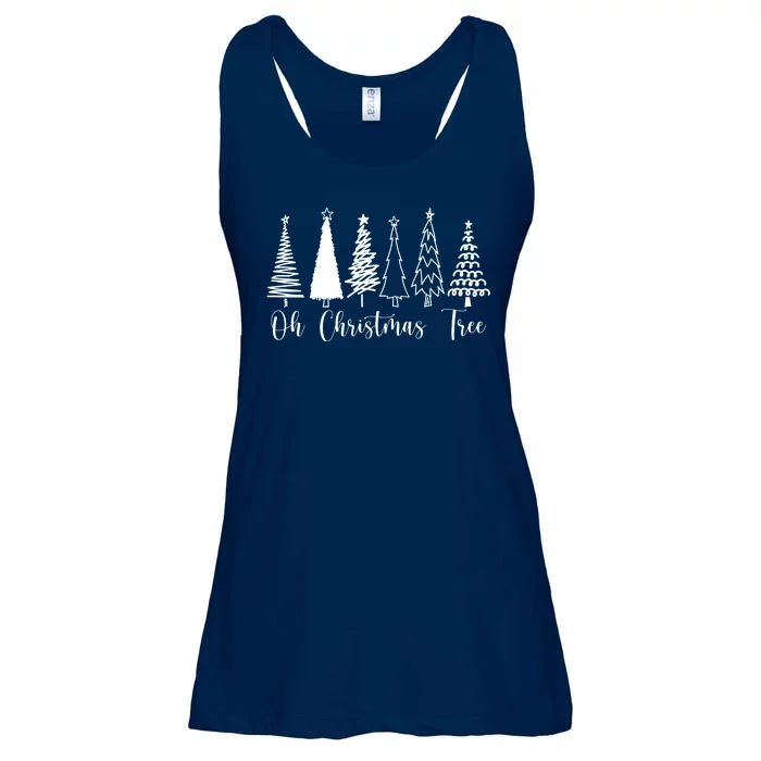 Oh Christmas Tree Holiday Ladies Essential Flowy Tank