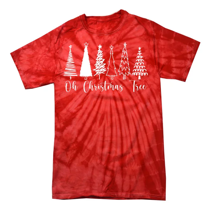 Oh Christmas Tree Holiday Tie-Dye T-Shirt