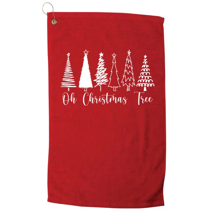 Oh Christmas Tree Holiday Platinum Collection Golf Towel