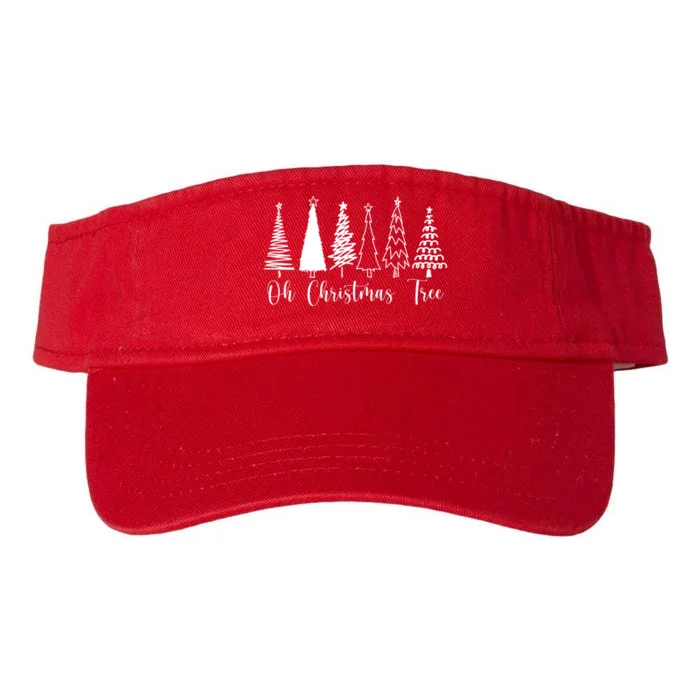 Oh Christmas Tree Holiday Valucap Bio-Washed Visor