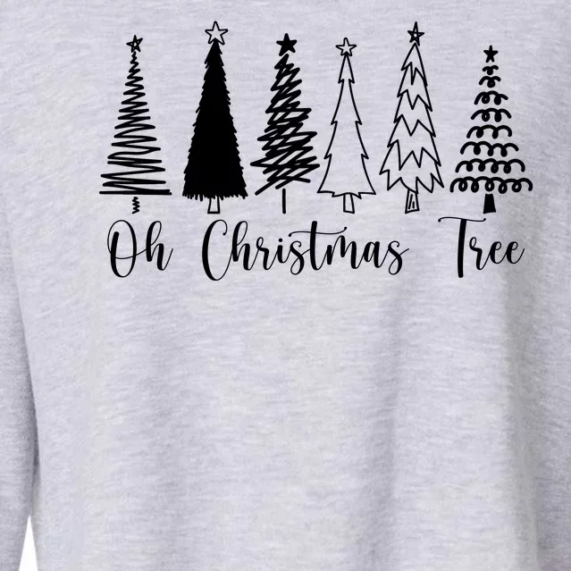 Oh Christmas Tree Holiday Cropped Pullover Crew