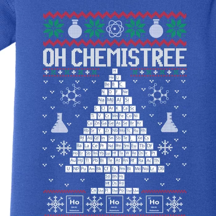 Oh Chemist Tree Merry Chemistree Chemistry Ugly Christmas Meaningful Gift Baby Bodysuit