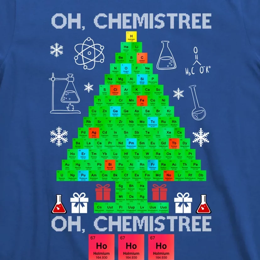 Oh Chemist Tree Chemistree Funny Science Chemistry Christmas Gift T-Shirt