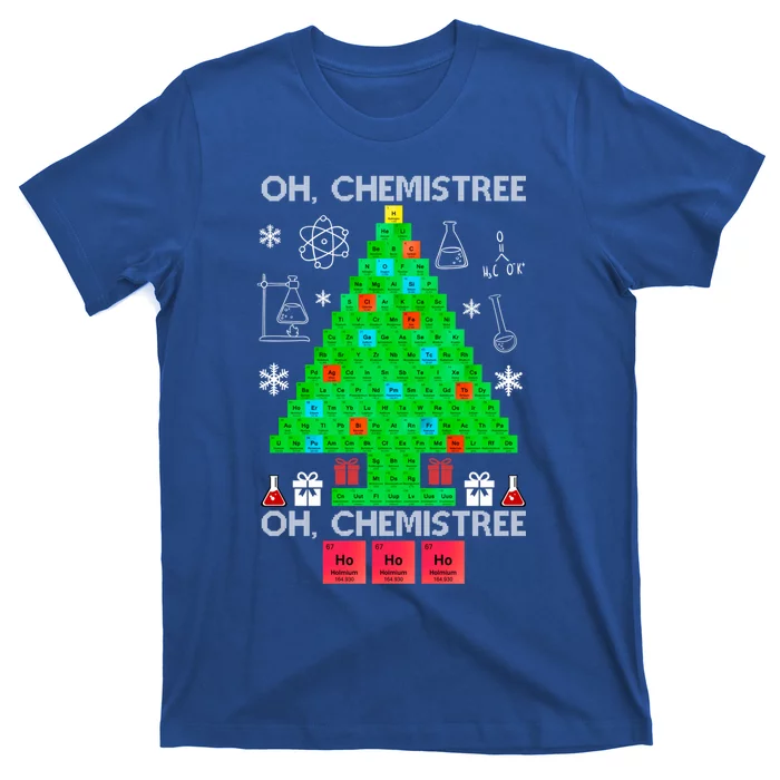 Oh Chemist Tree Chemistree Funny Science Chemistry Christmas Gift T-Shirt